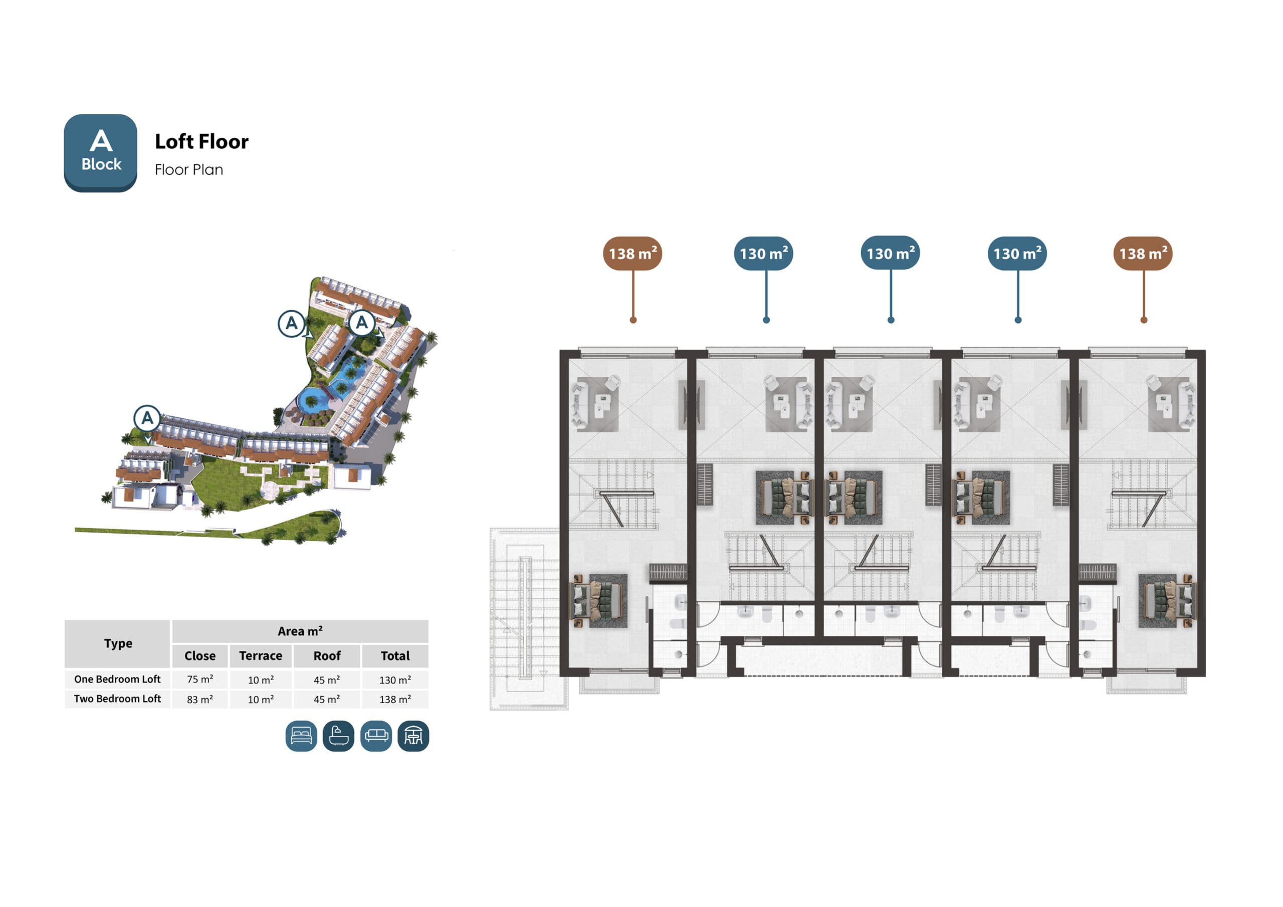 A Block 3. Loft Floor