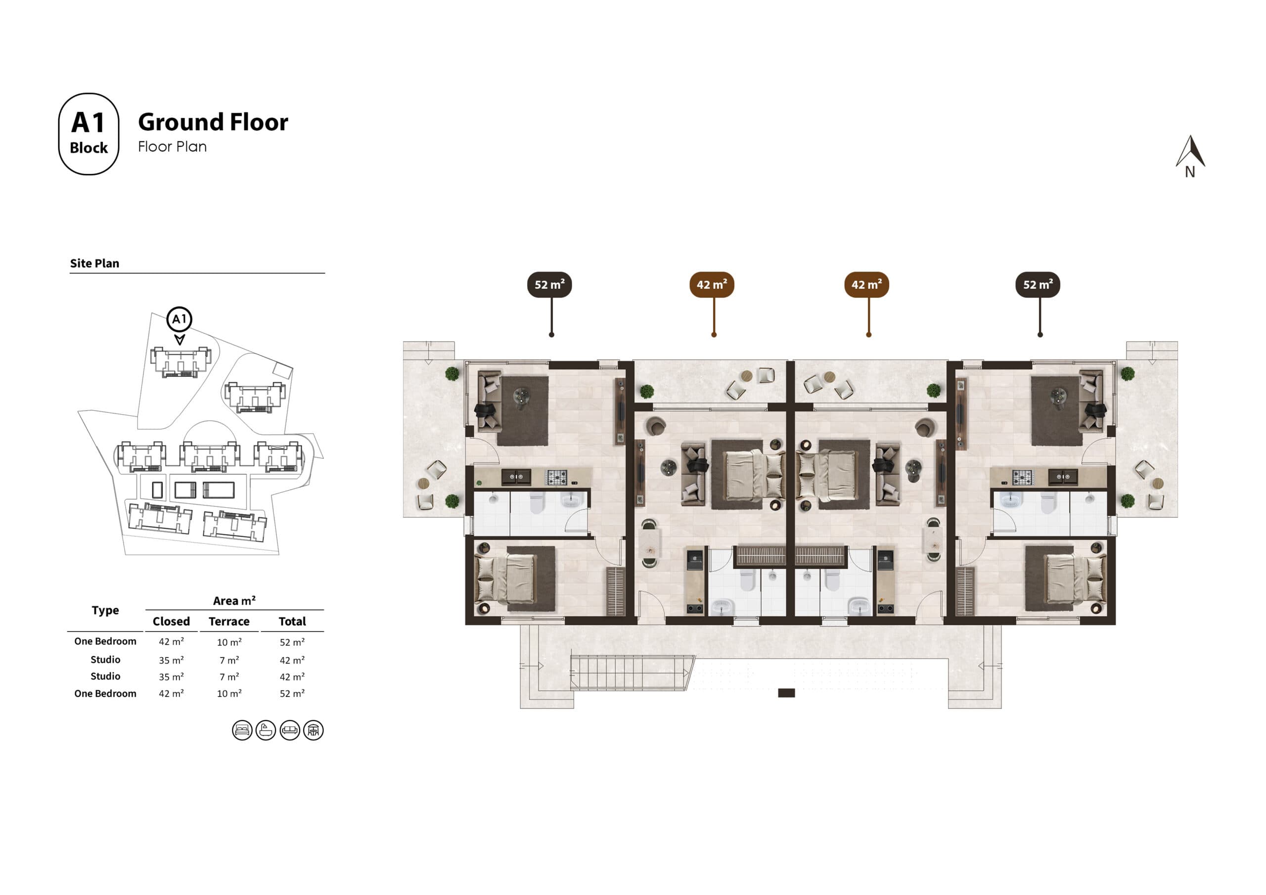 Malibu-5-A1-blok-0-zemin-kat-plani
