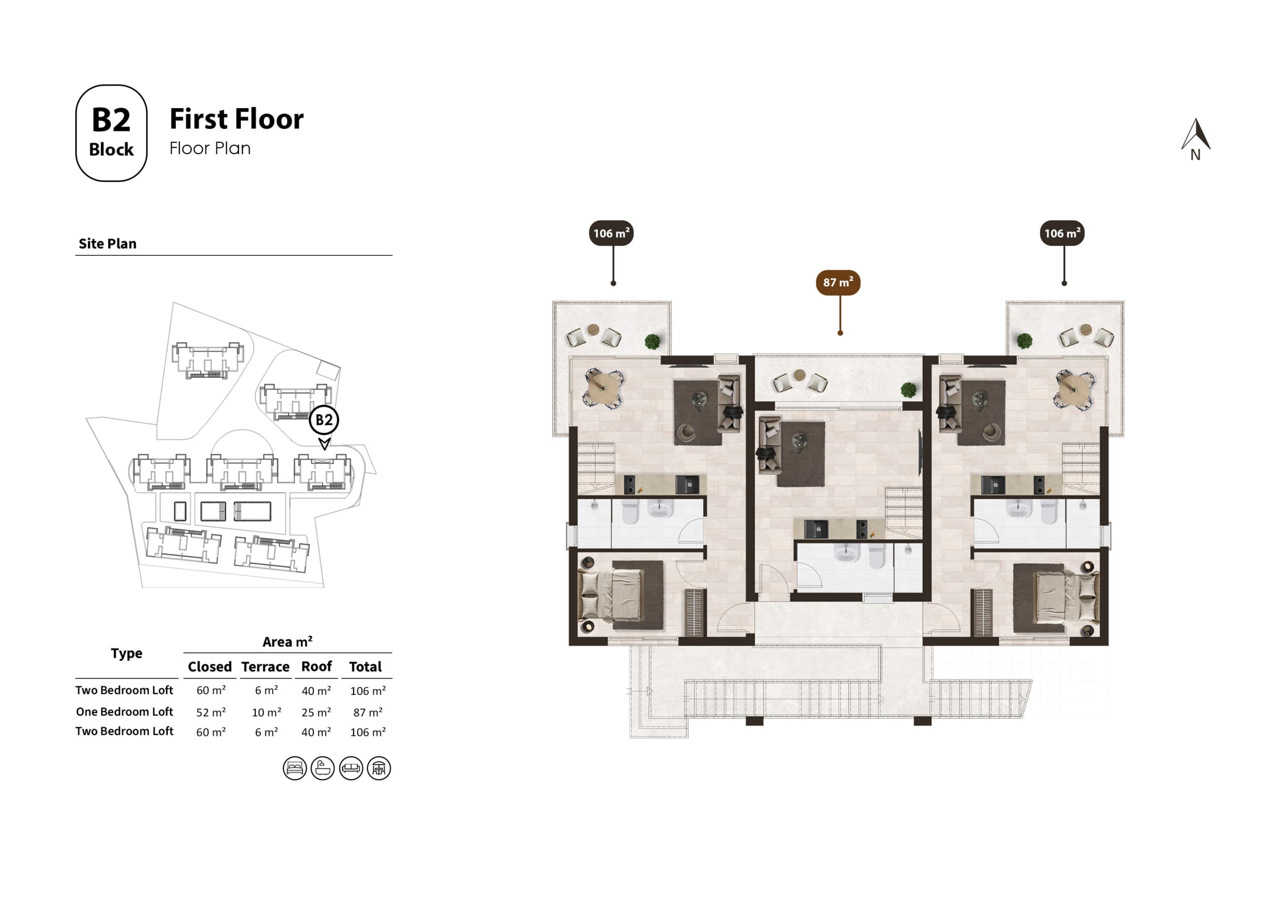 Malibu-5-B2-blok-1-birinci-kat-plani